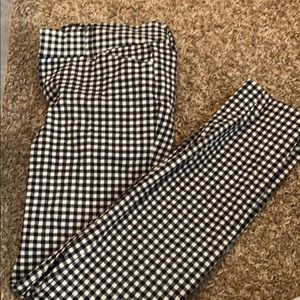 Checkered dress pants